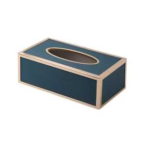 Luxury Tabletop Tissue Box Holder Handmade Eco Friendly Tissue Organizer for Dining <b>Table</b> <b>Office</b> Modern Decorative Tissue box - Product Image 5
