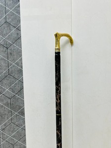 Bastón Plegable de 3 Secciones, Multifuncional, con Mango de Latón Victoriano y Madera de Palisandro Negro Tallada, Pulido, 37 Pulgadas (Aprox.) MUNDO ANTIGUO - Product Image 3