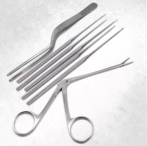 ชุดเครื่องมือขูดหู Hartman Alligator Adson Bayonet พรีเมียม สแตนเลสสตีล สำหรับหู คอ จมูก ใช้ซ้ำได้ ผ่านการรับรองมาตรฐาน CE ISO - Product Image 3