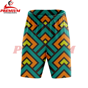 Pantalones cortos casuales para hombre con logotipo personalizado OEM, sublimados, 100% poliéster, de secado rápido, transpirables, para baloncesto, tallas grandes. - Product Image 3
