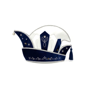 Gorro de Príncipe de Carnaval Hecho a Mano con Satén de Alta Calidad, Bordado y Borla, Sombrero para Festivales - Product Image 5