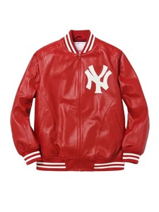 Veste de sport en cuir véritable coupe-vent écologique New York - Product Image 1
