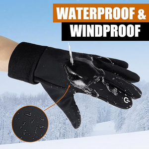 Guantes Deportivos de Piel de Cabra Sunland para Invierno, Cálidos, Resistentes al Fuego, Unisex, con Pantalla Táctil, Dedos Completos, para Montar - Product Image 4