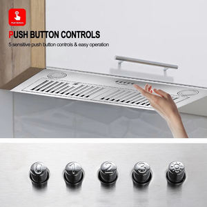 Ventilateur de cuisine encastré 3 vitesses en acier inoxydable 800 CFM - Product Image 5