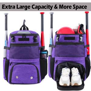 Bagnex Custom Design Baseball Bat Team Training <b>Backpack</b> Waterproof Comfortable Nylon Sports Gear Bag 50-<b>70L</b> Unisex for - Product Image 2