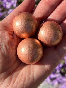 Antique Creations Vintage Handmade Copper Polished Hammered <b>Sphere</b> Luxury Decorative Ornament Christmas Gift Item - Product Image 4