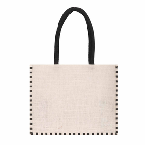 <b>Canvas</b> Geometric Pattern Medium Shopping Bag with Top Handle for Daily Use - Product Image 3
