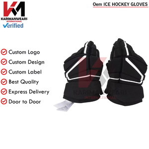 Gants de hockey sur glace OEM respirants et résistants aux chocs pour l'entraînement et les matchs – Fourniture d'équipement - Product Image 2
