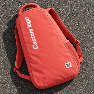 Sac à dos d'entraînement sportif pour raquettes de squash, impression de logo personnalisé, support d'épaule rembourré, poche latérale en maille, équipement quotidien pour le squash - Product Image 1