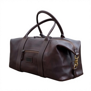 Sac à bandoulière unisexe, sacs à main de qualité durable, résistance à l'eau, cuir véritable, sacs de voyage portables, grande capacité, fabriqué en Inde - Product Image 3