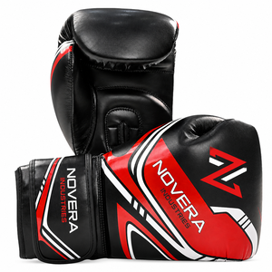 Gants de boxe personnalisés respirants, imperméables, à doigts entiers, pour entraînement et sparring professionnels, en cuir premium à lacets - Product Image 5