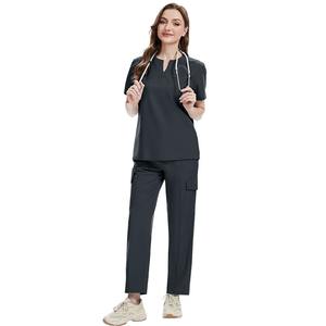 Ensemble de blouses médicales unisexe en coton avec tissu jersey fin à séchage rapide et détection des aiguilles pour médecins, infirmières et vétérinaires en milieu hospitalier - Product Image 5