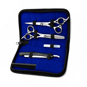 Ciseaux de coiffure professionnels japonais en acier inoxydable de 6,5 pouces, arc-en-ciel, à manche long, pour couper et effiler les cheveux, avec peigne rasoir, qualité supérieure - Product Image 4