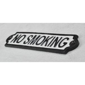 Placa de Hierro Fundido con Prohibido Fumar, Forma Rectangular, Estilo Vintage, Señal de Advertencia, para Montar en Pared o Puerta, Hecha a Mano - Product Image 4