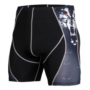 Pantalones Cortos Deportivos de Compresión Personalizados a Bajo Precio, Pantalones Cortos de Gimnasio con Cordón, Pantalones Cortos Deportivos de Compresión para Hombre - Product Image 3