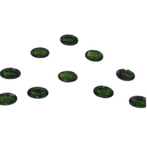 Diopside Vert Naturel Taillé Ovale, Pierres Précieuses Non Montées pour la Fabrication de Bijoux, Pierres Calibrées Facettées de Qualité Gemme, Vente en Gros - Product Image 5