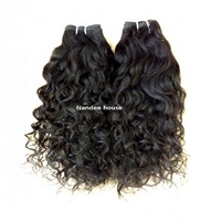 NANDEE HOUSE Extensions de cheveux humains indiens 100% vierges Remy, provenant d'un seul donneur, ondulations soyeuses, lot Temple, 100g, 22 pouces de long, double trame machine