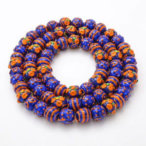 EXCEL EXPORTS - Hilo de Cuentas de Vidrio de Murano de Tamaño Pequeño, 8 Pulgadas |   Cuentas de Vidrio Decorativas para la Fabricación de Joyas, Manualidades y Proyectos de Bricolaje - Product Image 1