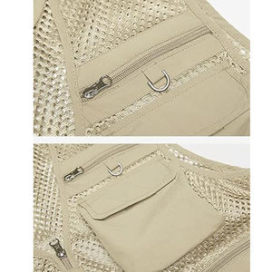 Gilet de pêche d'hiver réversible personnalisé pour hommes - Gilet tactique de chasse multi-poches avec sac de poitrine de chasse - Product Image 4