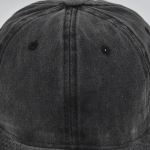 Tactus Industries TI-DH-6800 Washed <b>Heat</b>-Transfer Printed 7-Panel Adjustable Cotton Canvas Baseball Cap Unisex Casual Solid - Product Image 6