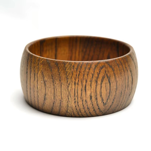 ชามวอลนัทคุณภาพสูงสไตล์รัสติก ทำจากไม้โอ๊ค งานแฮนด์เมด ปลอดภัยสำหรับอาหาร เหมาะสำหรับใส่ของว่าง สลัด ผลไม้ และตกแต่งห้องครัว - Product Image 1