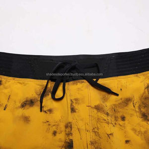 Nouveau Design hommes Shorts de plage 100% Polyester maillot de bain poches mi décontracté Surf Board Shorts solide tricoté à la mode maillots de bain - Product Image 2