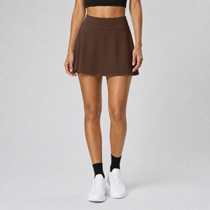 Custom Logo Women High Waist Tennis <b>Skirt</b> White Pleated Athletic Golf <b>Skirt</b> Quick Dry Workout Sports <b>Skirt</b> with Built In Shorts - Product Image 3