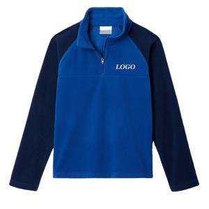 Sudadera para Niños, Ropa Casual, Diseño de Bloques de Color, con Cuello Alto y Cierre de Cremallera, con Logotipo Personalizado, Precio de Fábrica para Compradores al por Mayor - Product Image 1