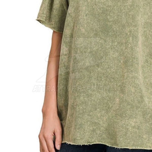 เสื้อยืดสไตล์คลาสสิกแบบใหม่สำหรับผู้หญิง ลายฟอกสี ตะเข็บทนทาน เสื้อยืดฟอกสีสำหรับผู้หญิง เนื้อผ้านุ่ม สวมใส่สบายๆ - Product Image 5
