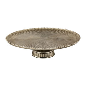 Outil de service de gâteau en laiton en métal Base en aluminium en métal Support de gâteau en marbre Forme ronde Fabricant de haute qualité - Product Image 2