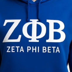 Sudaderas con Capucha de Manga Larga con Bolsillo Frontal Tipo Canguro y Letras Impresas de Zeta Phi Beta para Invierno, Venta al Por Mayor - Product Image 3