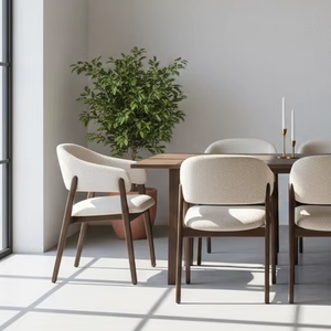 Silla de Comedor para Exteriores Uki en Madera de Teca Sólida con Estilo Minimalista Escandinavo para Sala de Estar y Uso en Exteriores - Product Image 4