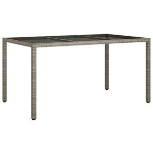 Juego de 4 Muebles de Comedor para Patio en Gris, Juego de Mesa y Sillas Resistentes para Exteriores - Product Image 5
