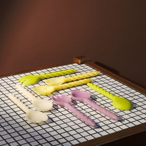 Two-Tone Resin <b>Salad</b> <b>Tools</b> Server Set <b>Salad</b> Spoon Dishwasher Safe Microwave Oven Safe Kitchenware for Home Hotel - Product Image 4