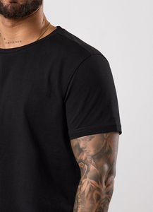 Camisetas Blancas de Algodón 100% de Calidad Lujosa, Logotipo Personalizado, Corte Holgado, Camiseta para Hombre - Product Image 5