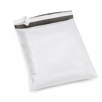 Pochette d'emballage cadeau en plastique LDPE transparent givré, imperméable, avec soufflet latéral, sérigraphiée, pour boucles d'oreilles, bijoux, vêtements et chaussettes