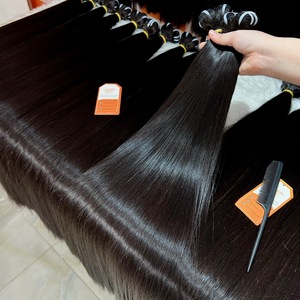 Extensiones de Cabello Humano Natural Virgen 100% de Vietnam, Super Máquina, Doble Trama, Largo, Liso y Sedoso, en Existencia - Product Image 1
