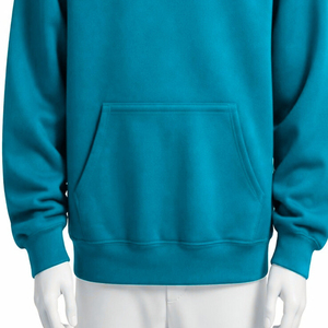 Sudaderas con Capucha de Alta Calidad al por Mayor, 100% Algodón, Felpa, Color Sólido, Hombros Caídos, con Bolsillo, para Hombre - Product Image 6