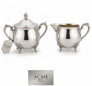 <b>Set</b> of 2 Stainless Steel <b>Tea</b> and <b>Coffee</b> Kettles Mirror Polished Modern Minimalist Design Teapots for Kitchen Tableware Essential - Product Image 1