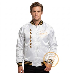 GREEK TREASURES for | Phi Satin Embroidered Quilted Autumn Varsity Jacket Fraternity High Quality Breathable Stand Collar Men - Product Image 3