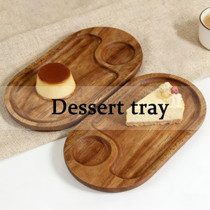 Japanese Style <b>Storage</b> <b>Tray</b> Irregular Shaped Wooden <b>Tray</b> for Bread Dessert Cake Coffee Tea Cup Household Organizer Plate - Product Image 5