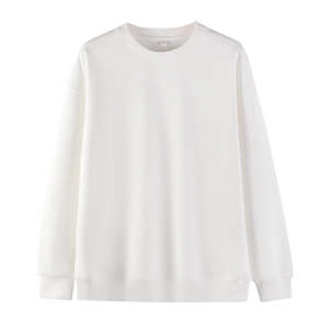 Sudadera Unisex de Cuello Redondo Color Granate para Otoño, Mezcla de Algodón, Corte Regular Informal, Color Sólido, Ecológica, de Secado Rápido - Product Image 4