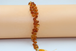 AAA+ Citrine Faceted <b>Stone</b> <b>Beads</b> Dark Deep Color Drops Shape <b>Beads</b> Strand Faceted Citrine Drops Strand - Product Image 6