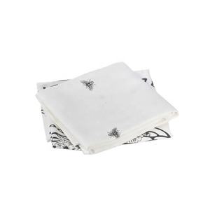 Serviettes de thé de golf en coton biologique 100% de qualité pure brodées à la main en blanc noir évacuation de l'humidité à séchage rapide pour un usage domestique - Product Image 1