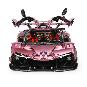 Blocs de construction TGL T5012B Supercar violette, 3668 pièces, échelle 1/18, modèle de voiture de sport technique, jouet de collection DIY - Product Image 1