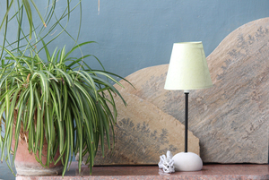 Modern Style Luxury Lighting 100% Banana Fiber Organic Paper Purely Light Green Color Recycled & Handmade <b>Lamp</b> - Product Image 4