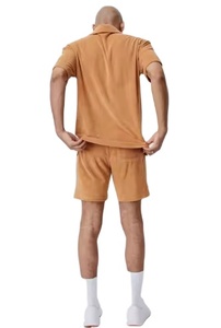 Ensemble polo et short 2 pièces pour homme, nouveau design, tenue décontractée, en tissu éponge, ensembles assortis pour l'été, vente en gros - Product Image 2