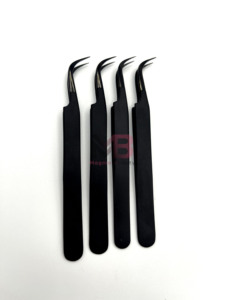 Pinzas para Pestañas Lash Plus Anticorrosivas, Duraderas, con Puntas Precisas sin Espacios, Punta de Fibra Delgada - Product Image 2