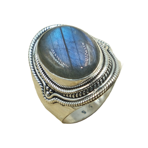 Natural Labradorite Gemstone <b>Ring</b> 925 Sterling Silver Handmade <b>Statement</b> <b>Ring</b> Vintage Boho Jewelry Gift For Women Christmas Gift - Product Image 1