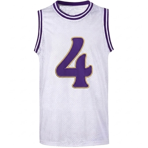 Maillot de basket-ball personnalisé pour homme, blanc, en mesh, sans manches, col rond, respirant, vêtements d'équipe - Product Image 6